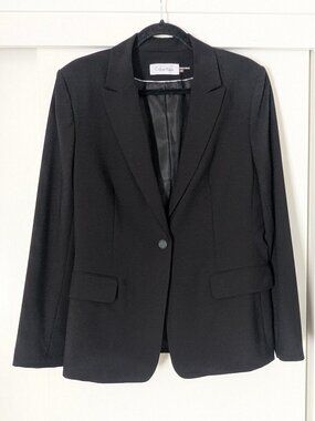 Black Calvin Klein women's blazer